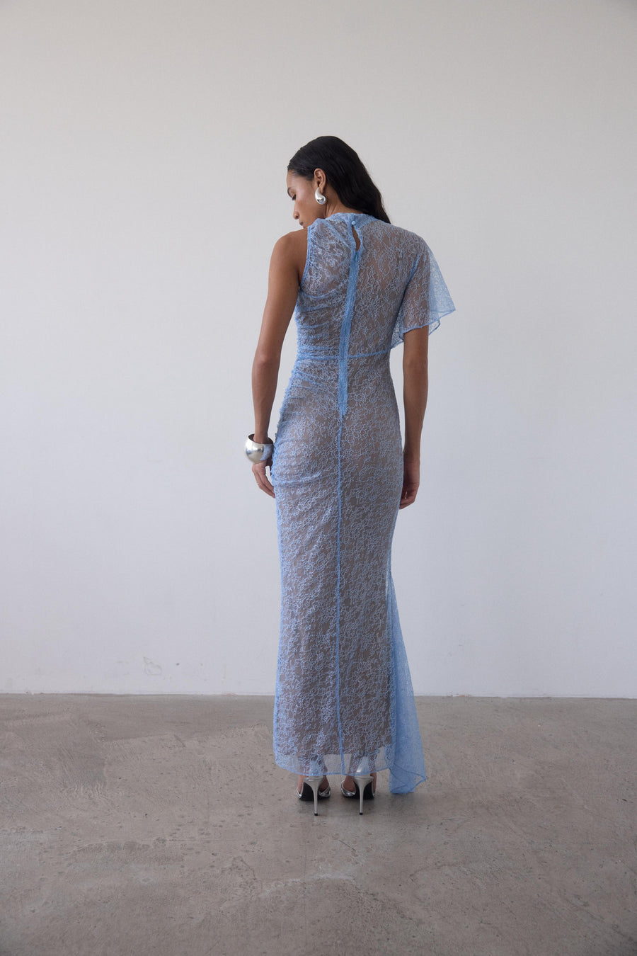 LUCHO MAXI DRESS IN SKY LACE