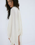 MAITE MINI DRESS IN IVORY CHIFFON - De La Vali