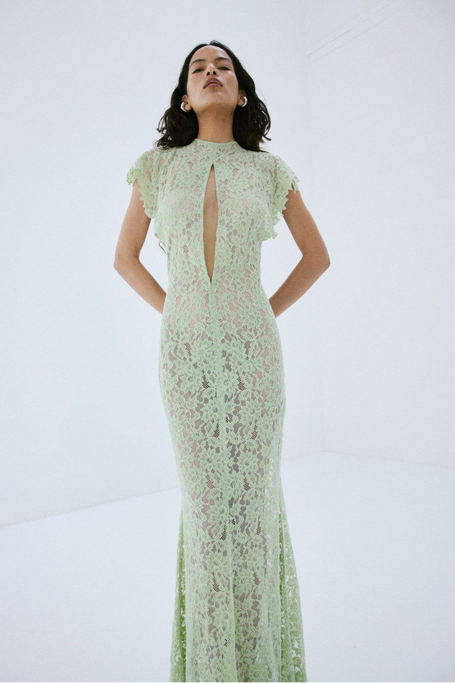 mint green lace maxi dress Soft Breeze Green Floral Lace Maxi Dress  Shop the Mint