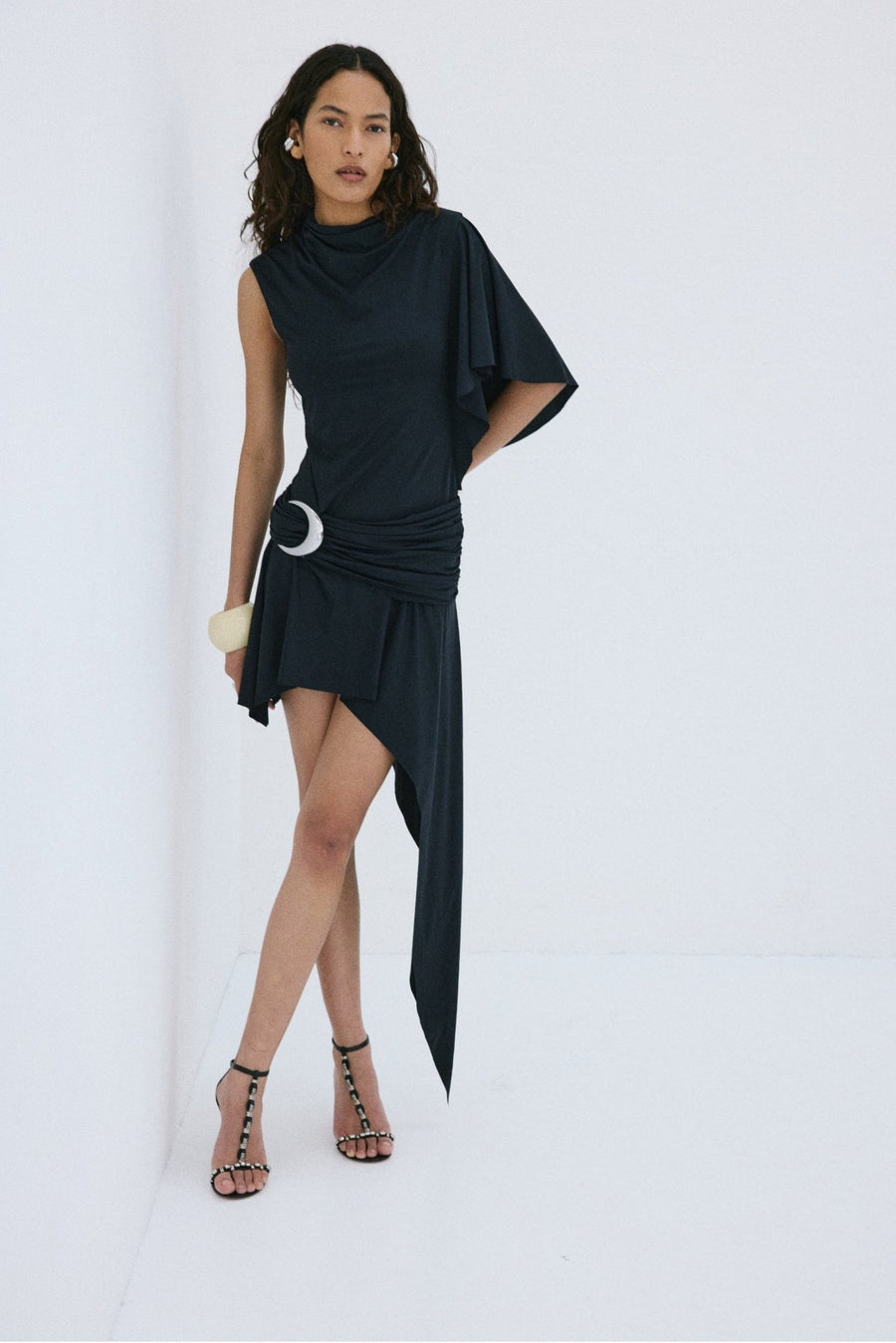 anne hathaway black and white dress Easy To Love Mini Dress Black main image 0
