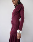 RAVEL MINI DRESS IN EARTH SPANDEX JERSEY