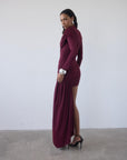 RAVEL MINI DRESS IN EARTH SPANDEX JERSEY