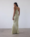 SIROCCO TOP IN SAND SILK SATIN