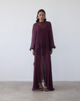 TERRAN MAXI DRESS IN EARTH GEORGETTE CHIFFON