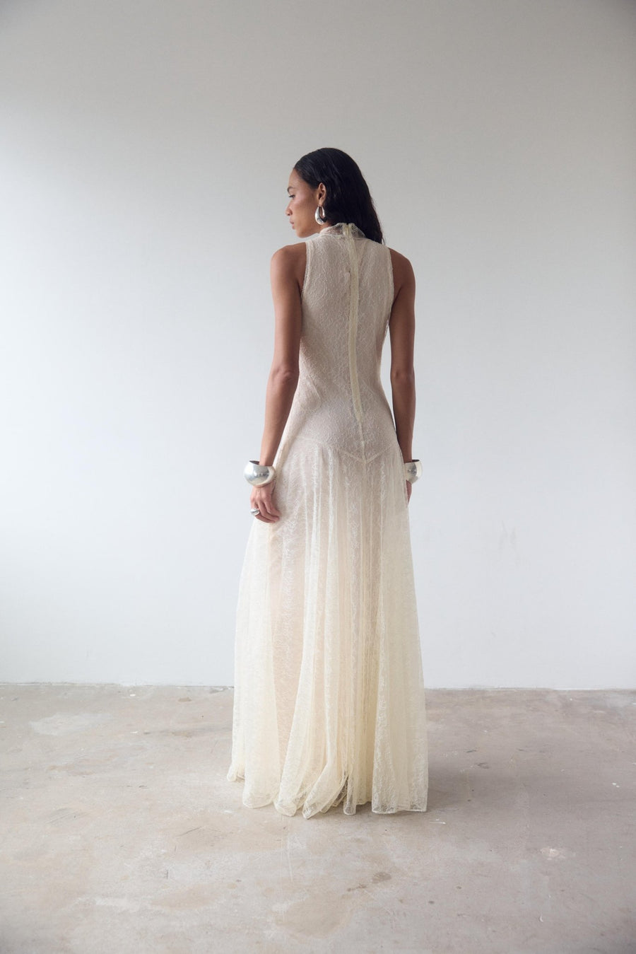 FOEHN MAXI DRESS IN CREAM LACE DE LA VALI OFFICIAL FOEHN MAXI DRESS IN CREAM LACE DE LA VALI OFFICIAL