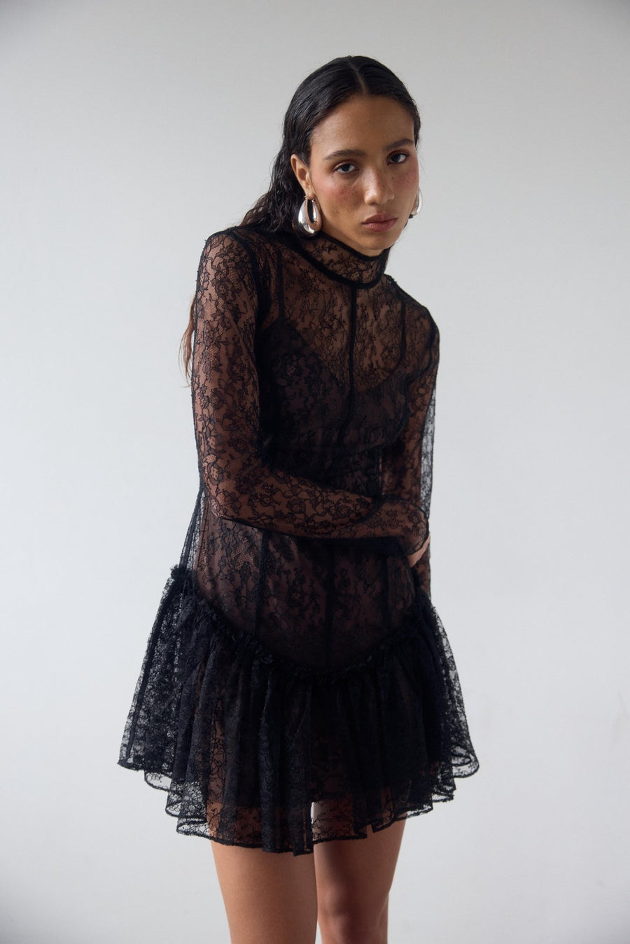 Short Lace Sheer Dress AFRM Sheer Long Sleeve Lace Mini Dress In Black ASOS Short Lace Sheer Dress AFRM Sheer Long Sleeve Lace Mini Dress In Black ASOS