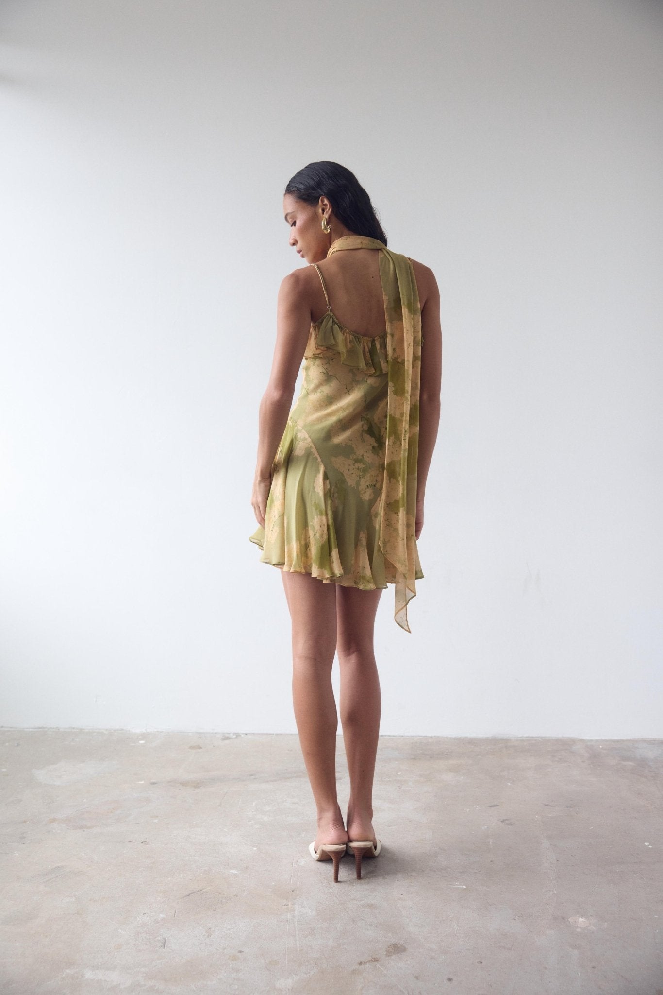 HARMATTAN MINI DRESS IN EL CEREZO GEORGETTE - De La Vali