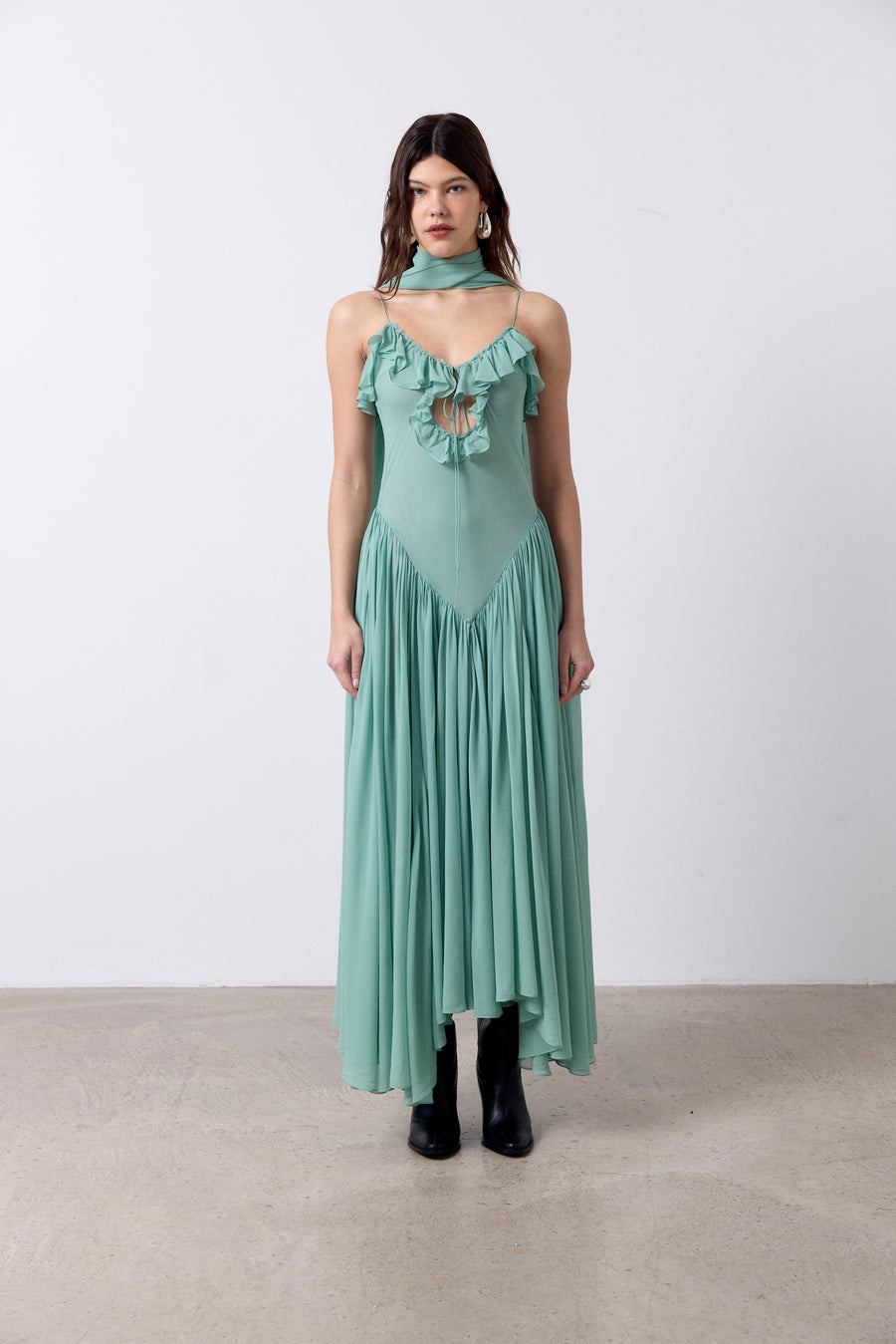 HARMATTAN MIDI DRESS IN VISCOSE GGT