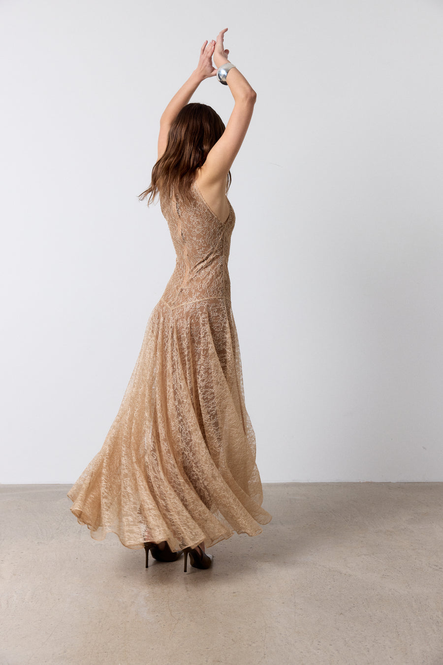 FOEHN MAXI DRESS IN SHELL LACE