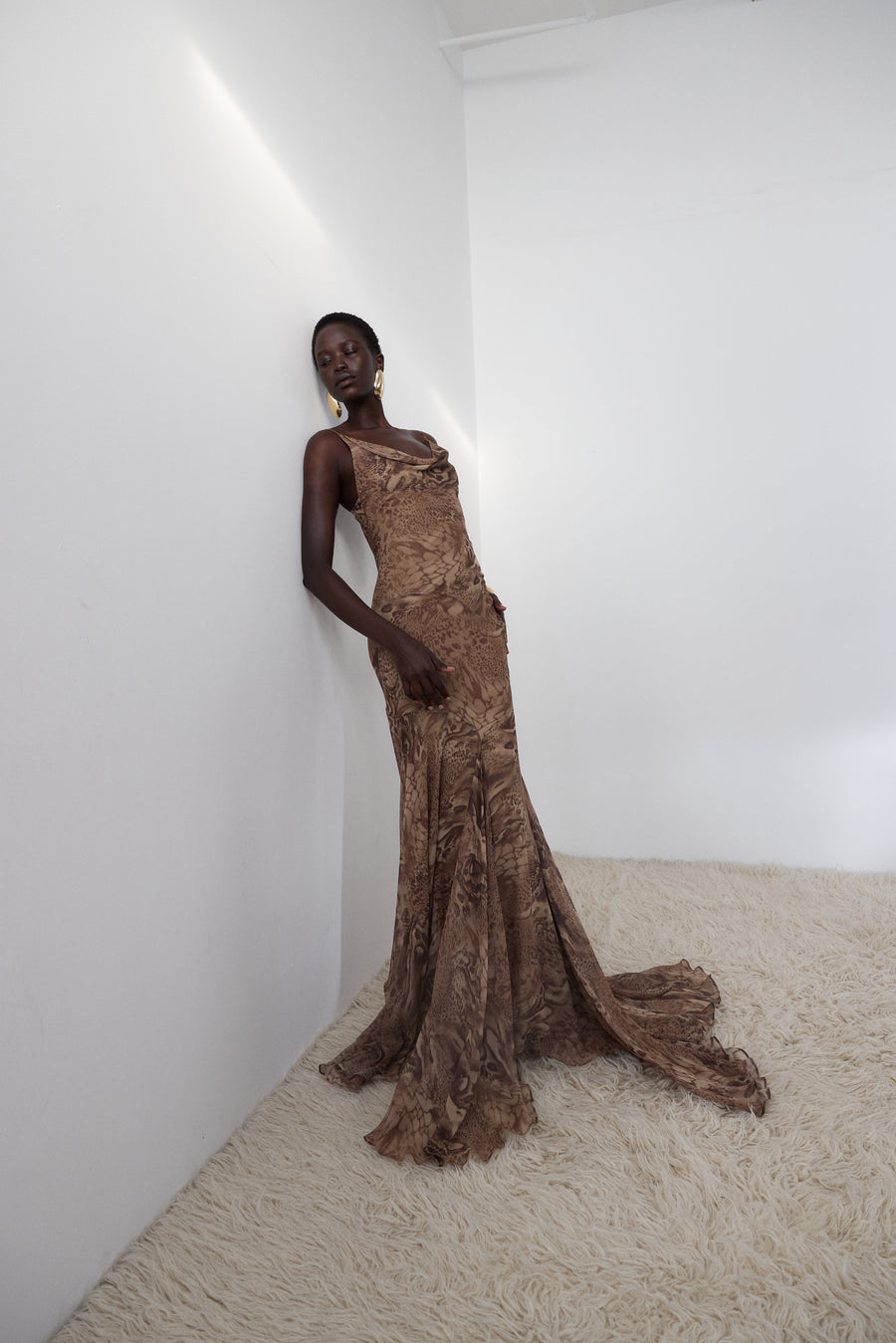 ATTICA MAXI DRESS IN SILK CHIFFON