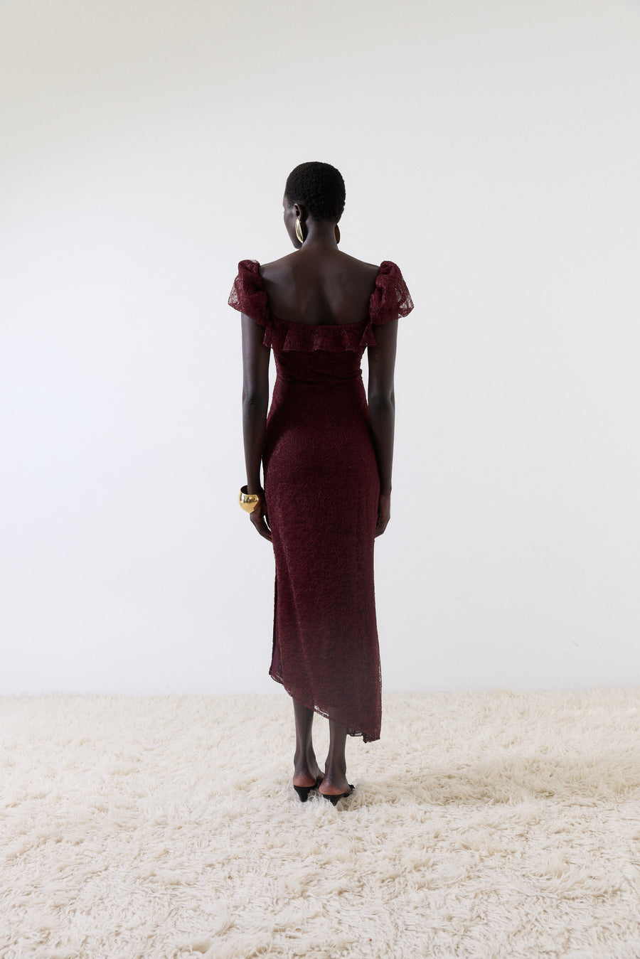 EDEN MIDI DRESS IN LACE