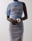 LUCHO MAXI DRESS IN SKY LACE
