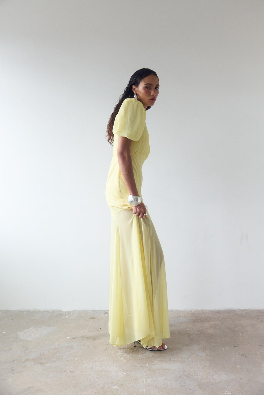 de la vali agua maxi dress Aqua Gown