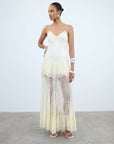 KALA MIDI DRESS IN IVORY LACE - De La Vali