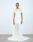 VENITA MAXI DRESS IN IVORY GEORGETTE - De La Vali