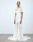 VENITA MAXI DRESS IN IVORY GEORGETTE - De La Vali