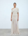 HIMALIA MAXI DRESS IN ANTIQUE TULLE - De La Vali