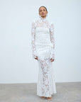 BODITA MAXI DRESS IN WHITE LACE - De La Vali