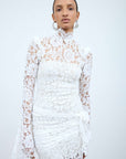 BODITA MAXI DRESS IN WHITE LACE - De La Vali