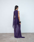 DIOSA SKIRT IN PURPLE GEORGETTE - De La Vali