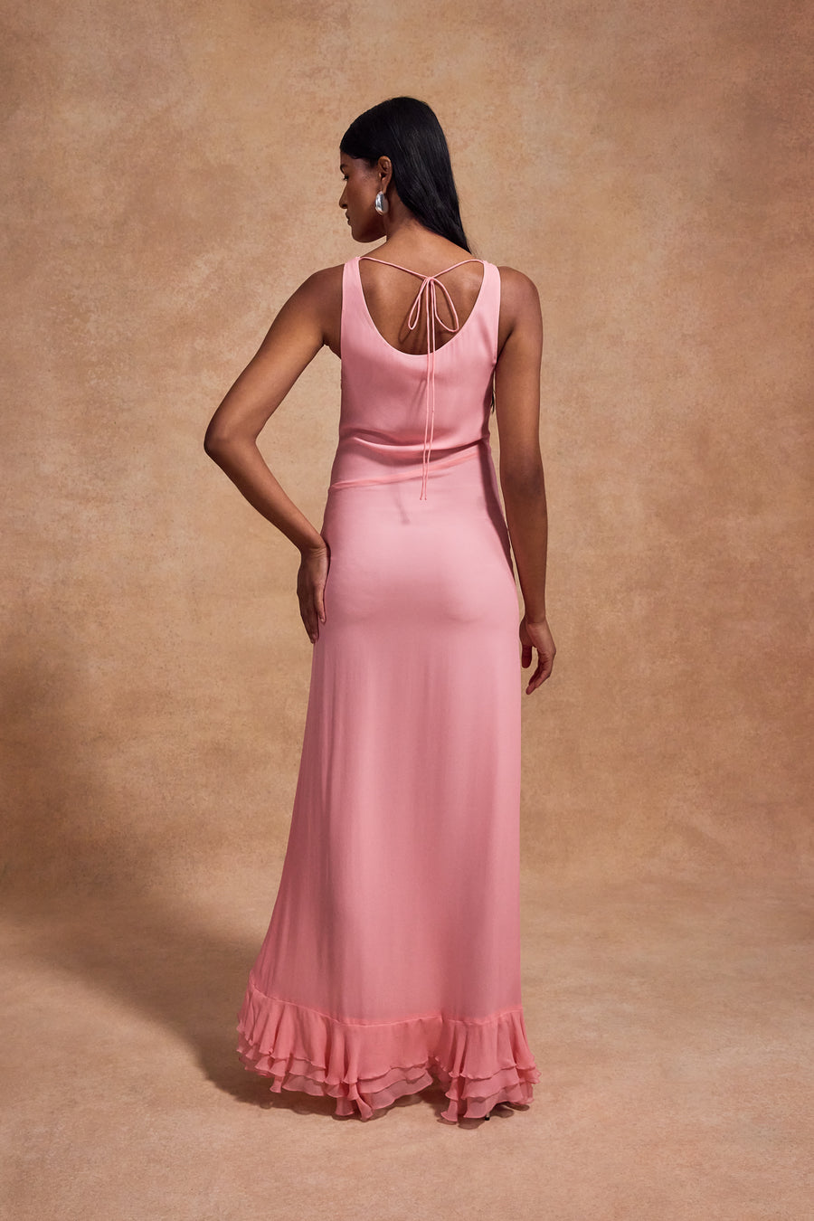 de la vali pink dress DE LA VALI Perisa Mini Dress in Baby Pink
