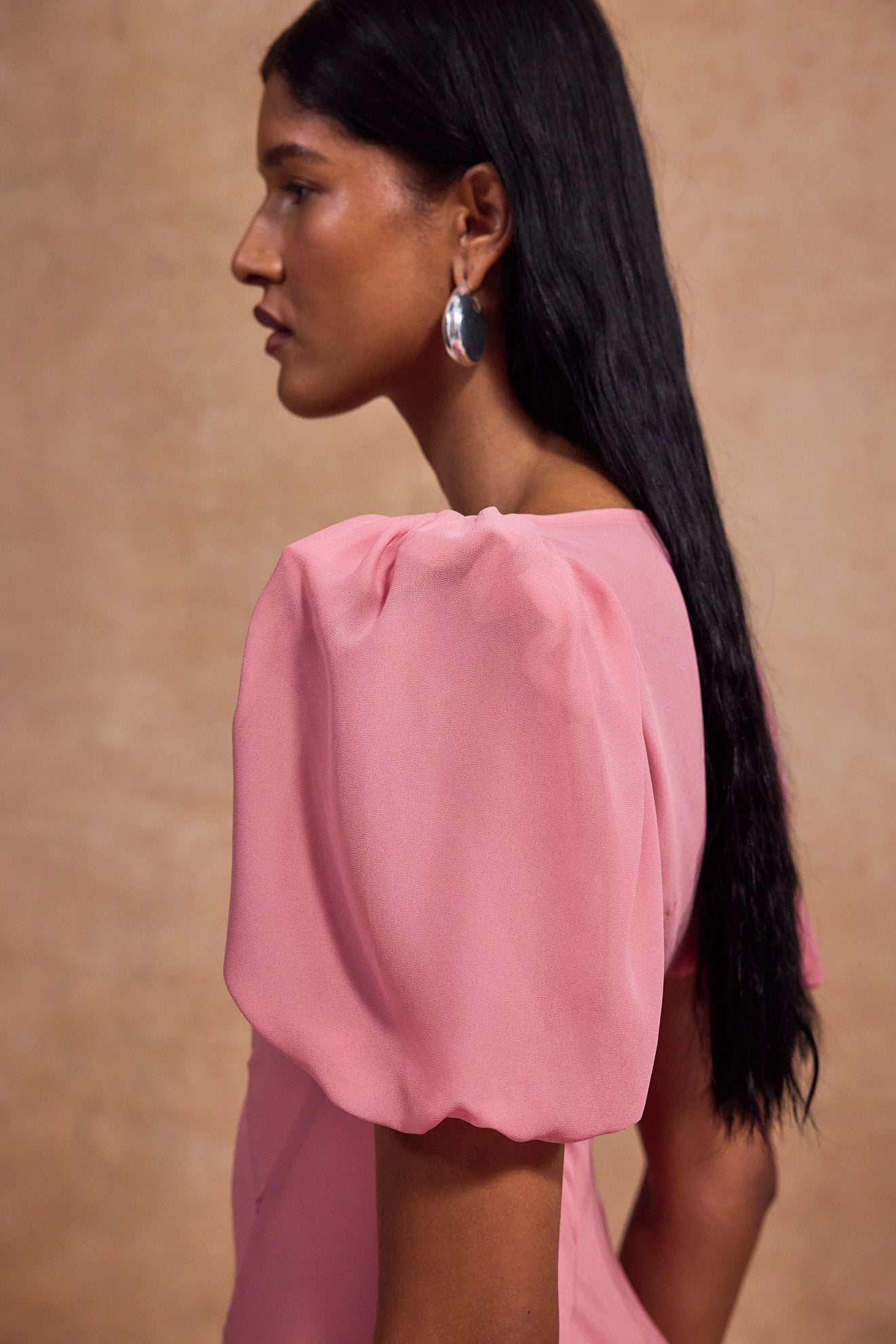 SABIA MAXI DRESS IN BALLET CHIFFON - De La Vali