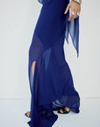 ORYX MAXI SKIRT IN DEEP BLUE - De La Vali