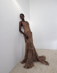ATTICA MAXI DRESS IN GUEPARDO SILK CHIFFON