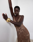 ATTICA MAXI DRESS IN GUEPARDO SILK CHIFFON