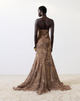 ATTICA MAXI DRESS IN GUEPARDO SILK CHIFFON