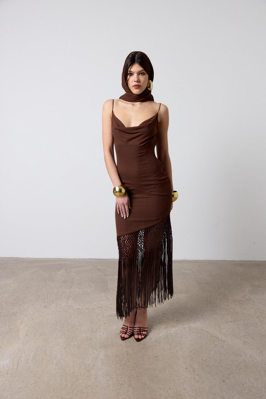 VARDAR MIDI DRESS IN VISCOSE GGT