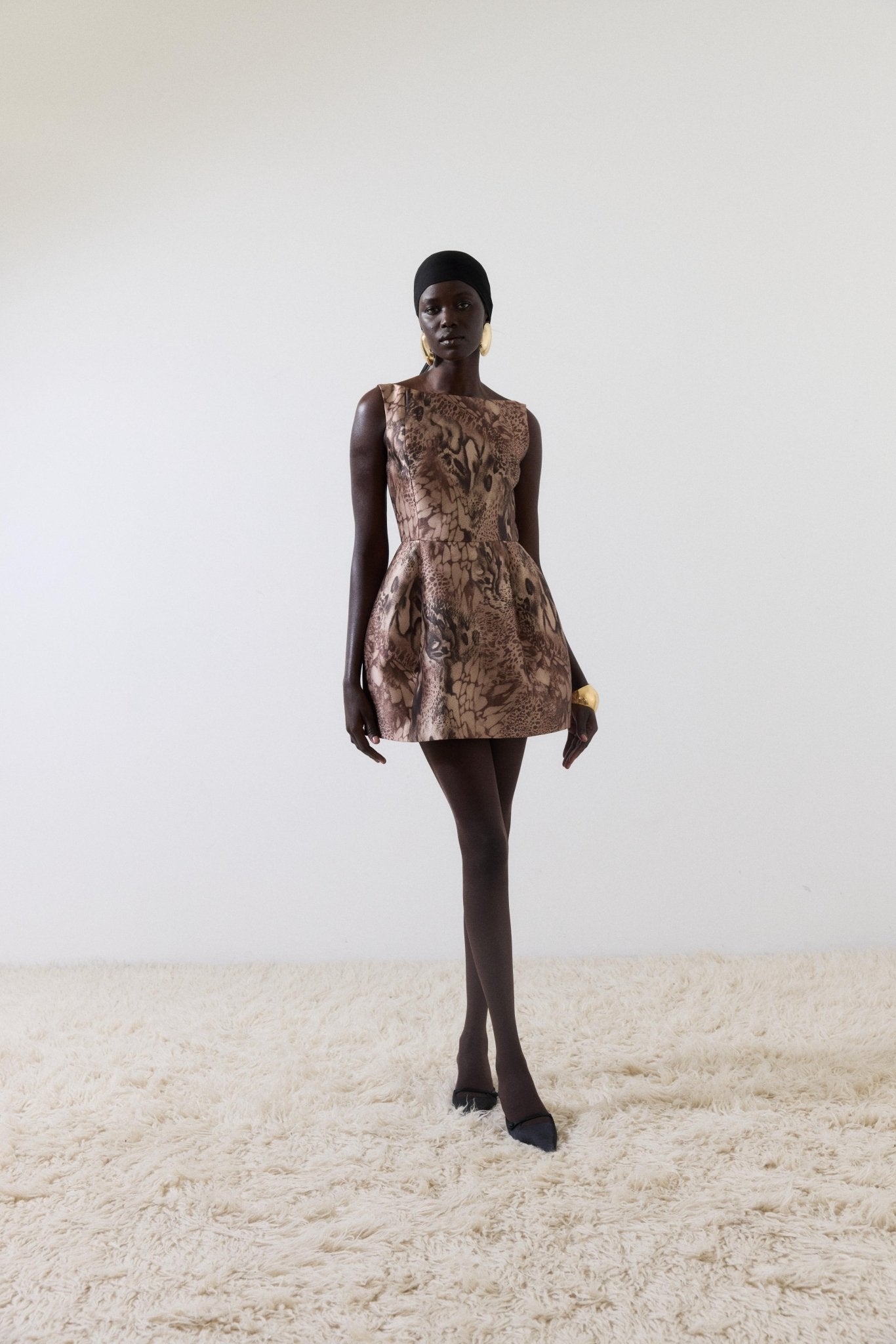 PAMPERO MINI DRESS IN GUEPARDO TWILL - De La Vali