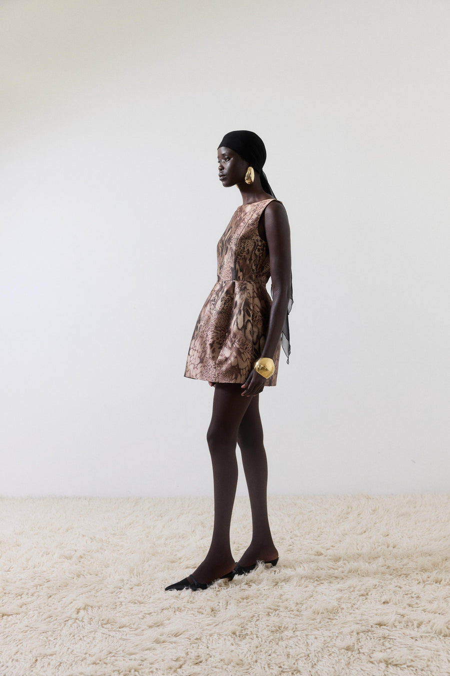 PAMPERO MINI DRESS IN GUEPARDO TWILL