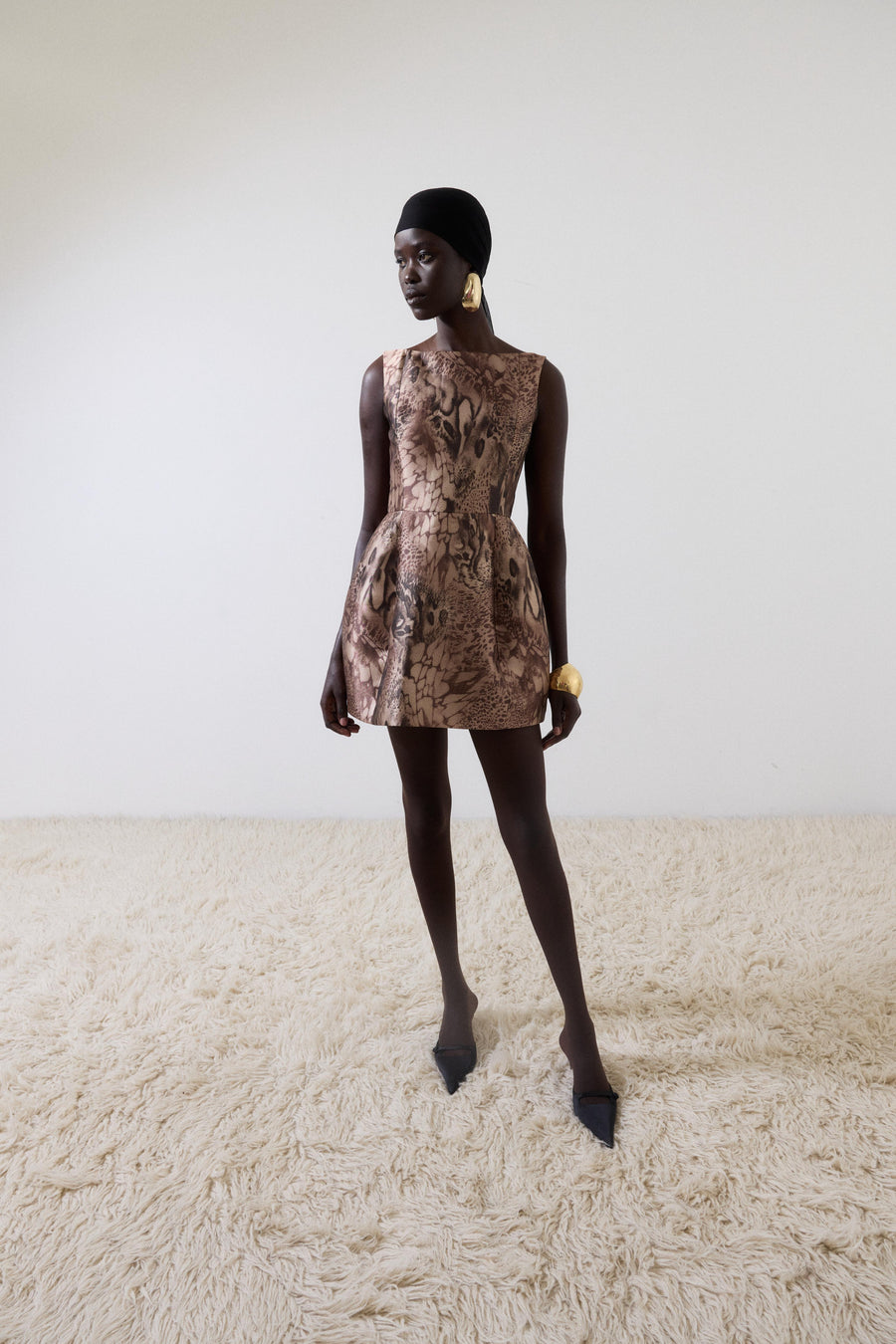 PAMPERO MINI DRESS IN GUEPARDO TWILL