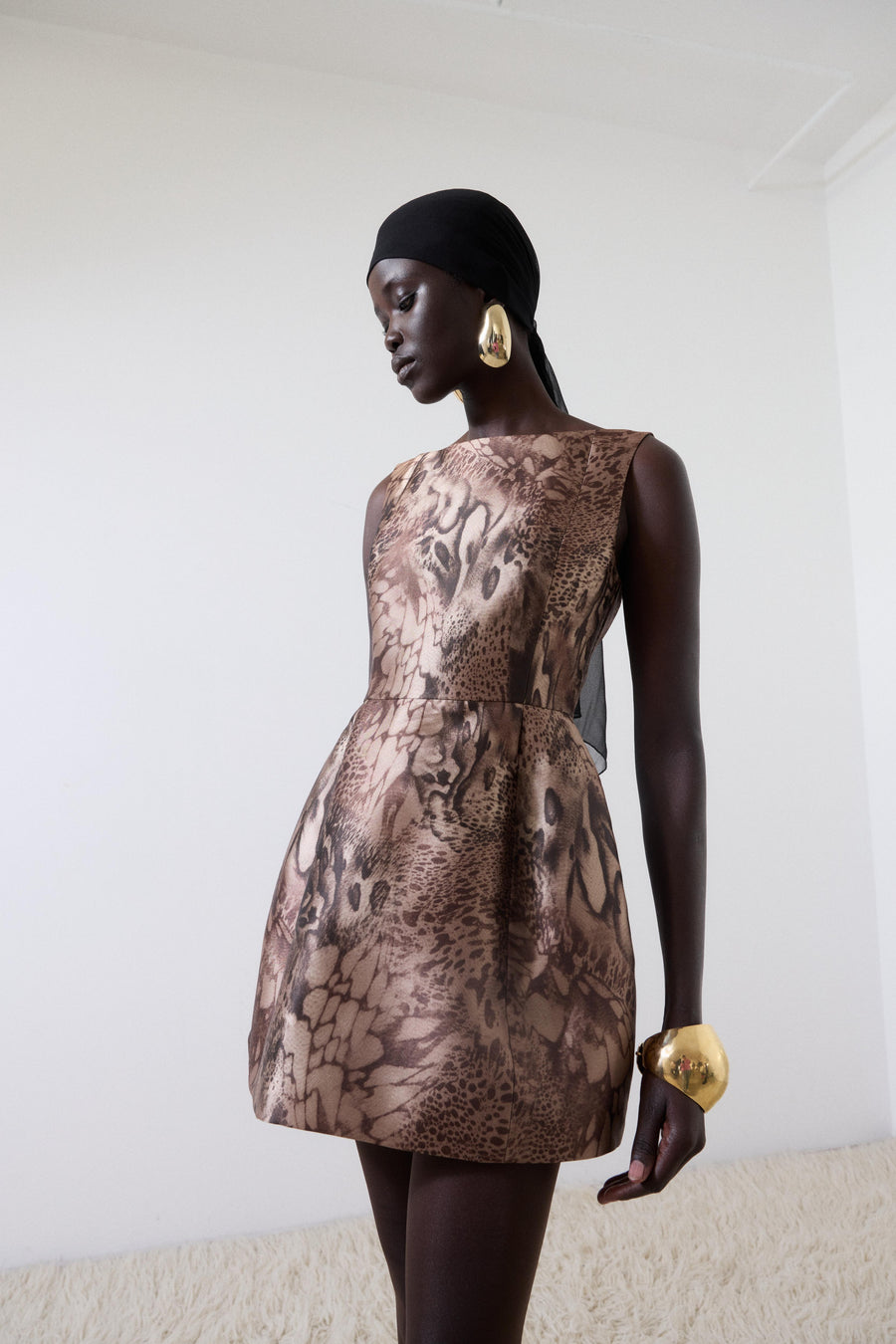 PAMPERO MINI DRESS IN GUEPARDO TWILL