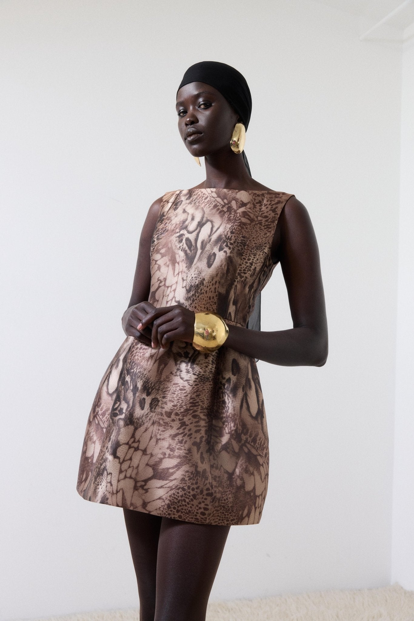 PAMPERO MINI DRESS IN GUEPARDO TWILL - De La Vali