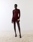 BRISA MINI DRESS IN EARTH LACE