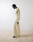 RAVEL MINI DRESS IN IVORY SPANDEX JERSEY