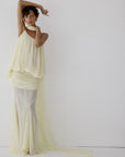 INARA MAXI DRESS IN BRIGHT CREAM CHIFFON