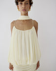 INARA MAXI DRESS IN BRIGHT CREAM CHIFFON