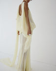 INARA MAXI DRESS IN BRIGHT CREAM CHIFFON