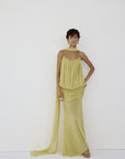 INARA MAXI DRESS IN PEAR CHIFFON