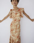 AVALON MAXI DRESS IN CACHEMIRA - YELLOW CHIFFON