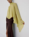 MIA TOP IN PEAR VISCOSE GEORGETTE