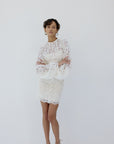 AIRAM DRESS IN IVORY LACE