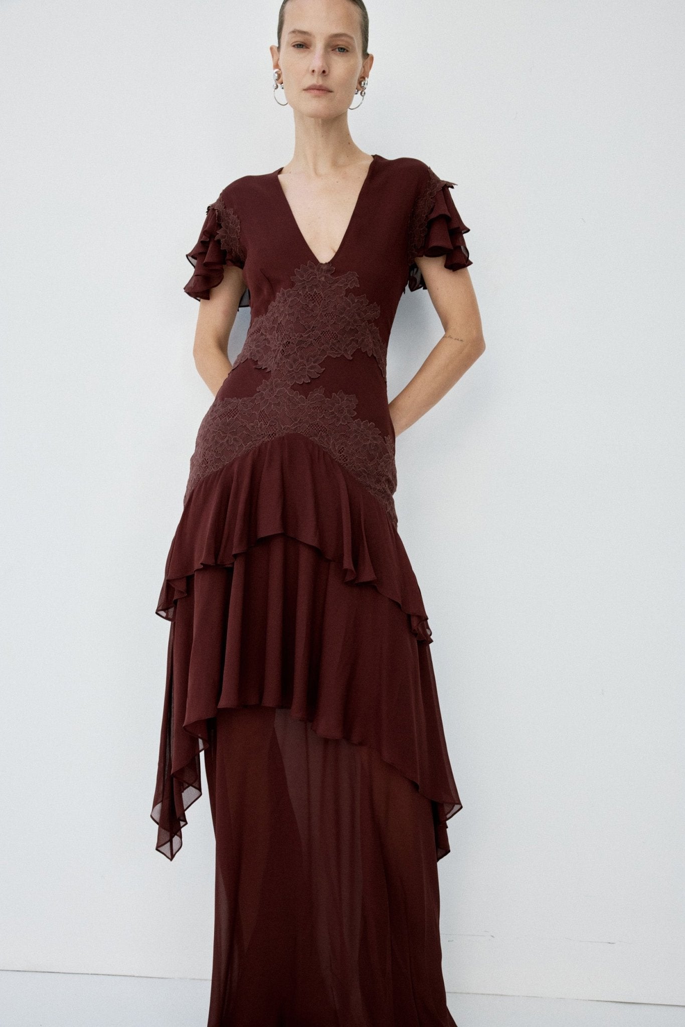 ALCINA MAXI DRESS IN PLUM - De La Vali