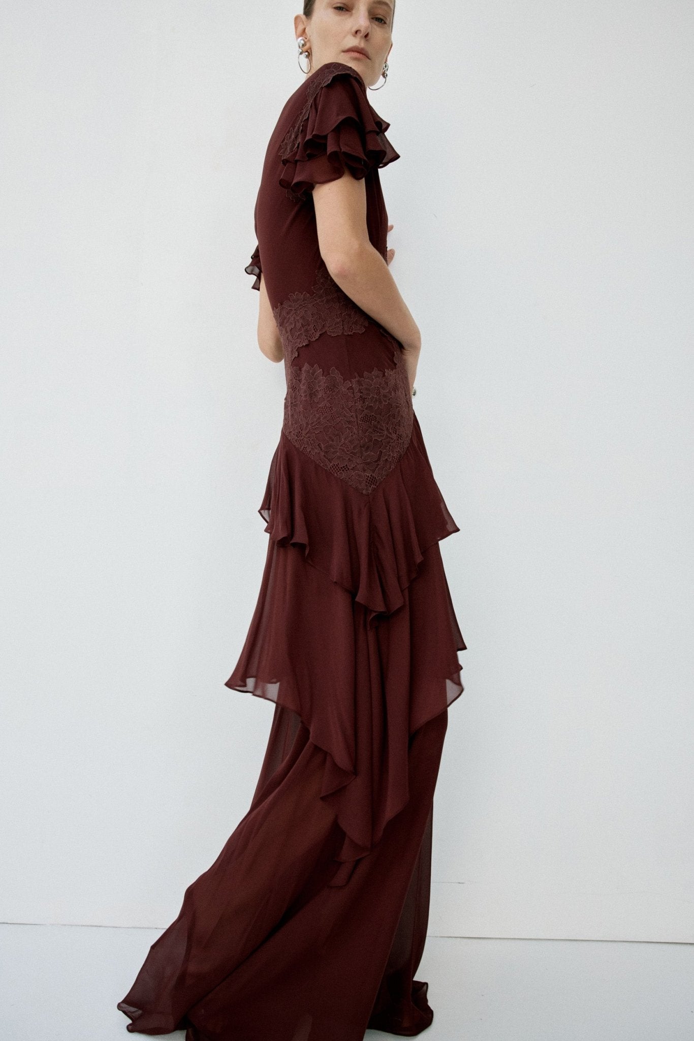 ALCINA MAXI DRESS IN PLUM - De La Vali