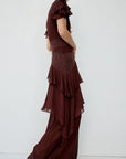ALCINA MAXI DRESS IN PLUM - De La Vali