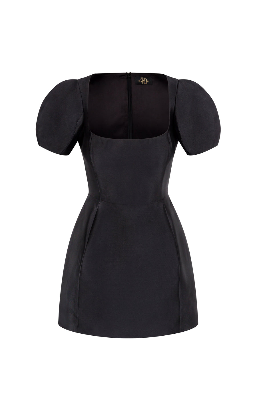 CANNOLI MINI DRESS IN BLACK TWILL