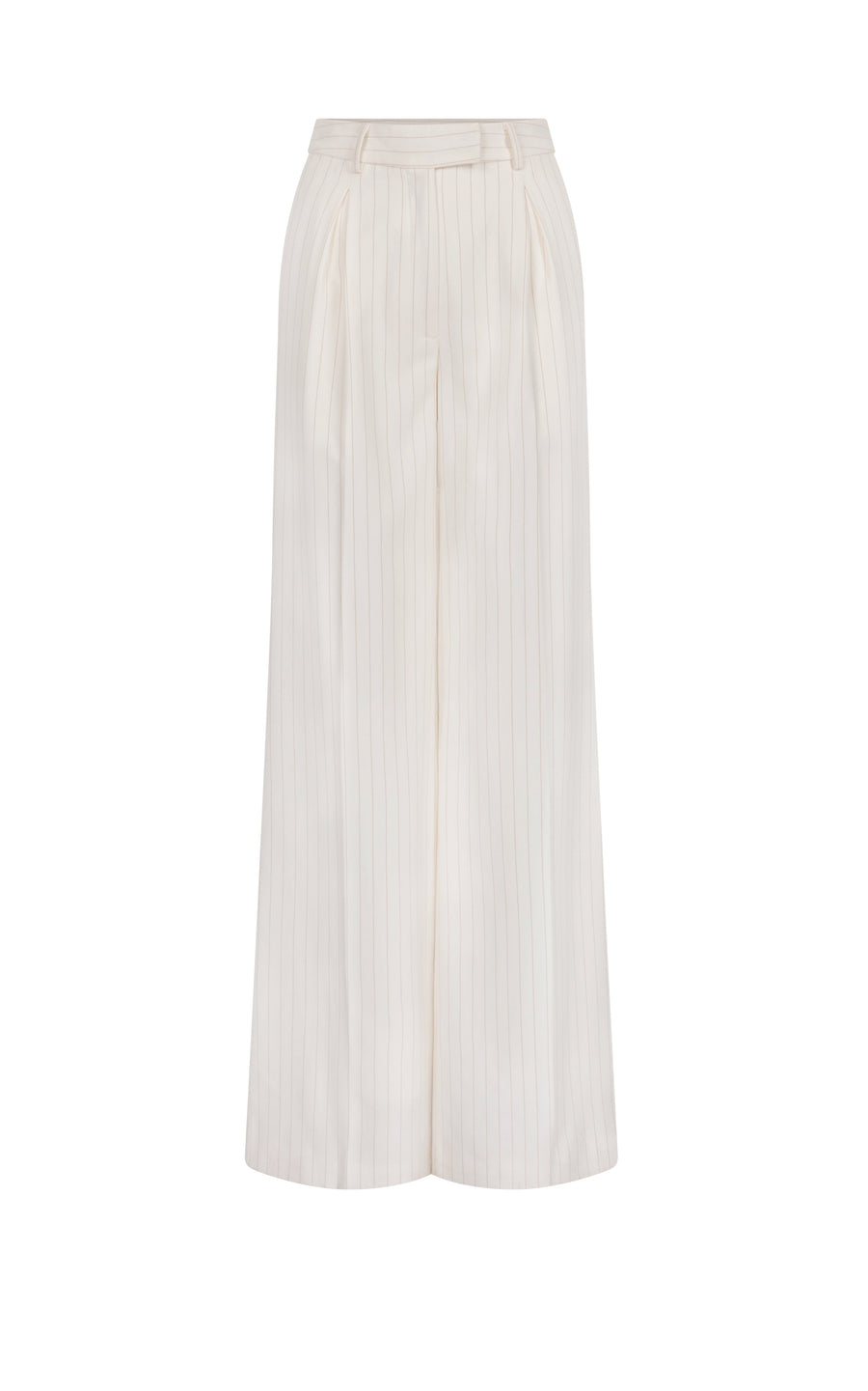 BRONSON TROUSER IN IVORY PINSTRIPE SUITING